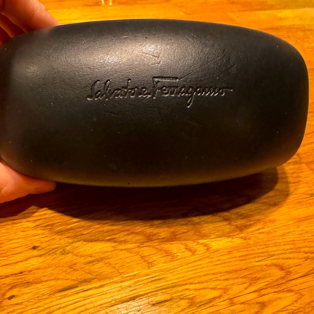Salvatore Ferragamo Hard Black Unisex Sunglasses Glasses Case